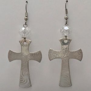 Crosses with Crystal Earrings